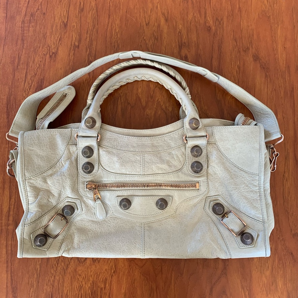 Rare Rose gold Balenciaga part time bag authentic